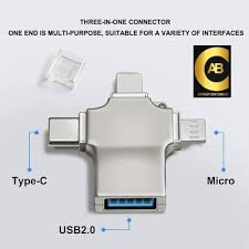 ABC OTG 3.0 3-in-1 USB Connection Kit (Lightning, Micro USB & USB OTG) (ABC-CNC-142)