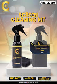 ABC Premium 3-in-1 Screen Cleaning Kit (Screen Cleaning Spray & Microfiber Cloth) (ABC-CK-103)