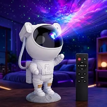 Astronaut Galaxy Projector Light for Bedroom with Remote Control and Timer