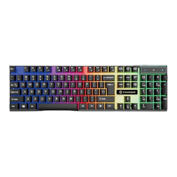 Consistent Radium USB RGB Gaming Keyboard (Rainbow Backlit) (CT-KG-1101)