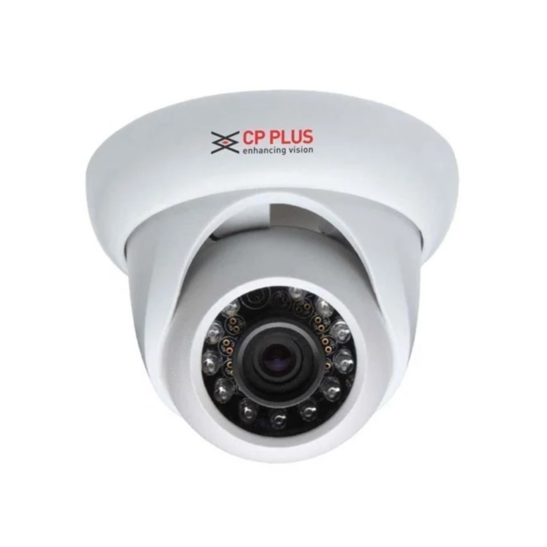 CP PLUS 2.4MP Full HD Dome CCTV Camera (3.6mm Lens, Built-in Mic, 20m IR) (CP-URC-DC24PL2C-V3)