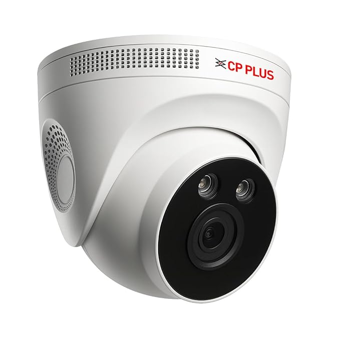 CP PLUS EZY 3MP 4G Dome CCTV Camera (4mm Lens, Built-in Mic & Speaker) (EZ-M32T)