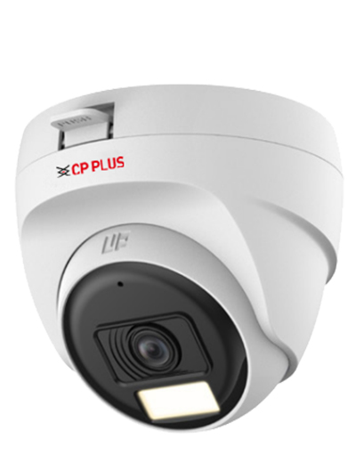 CP PLUS IlluMax 2.4MP Full HD Dual Light Dome CCTV Camera (3.6mm Lens, Built-in Mic) (CP-URC-DC24PL3C-L-V2)