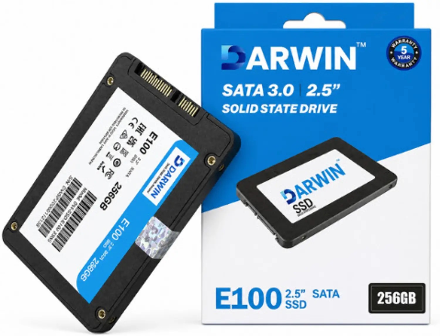 DARWIN E100 256GB 2.5 Inch SATA 3.0 Solid State Drive (SSD) (E100)
