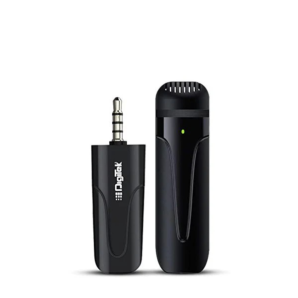 Digitek 2.4GHz Wireless Microphone & Receiver with 3.5mm AUX Connector (10m Range, 4 Hours Battery) (DWM-005)