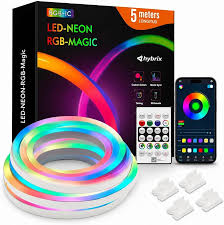 GEN-NEXT RGB-IC LED Neon Magic Strip Light (Mobile App, IR Remote, Music Sync, Custom Colors) (JYX2835-48D)