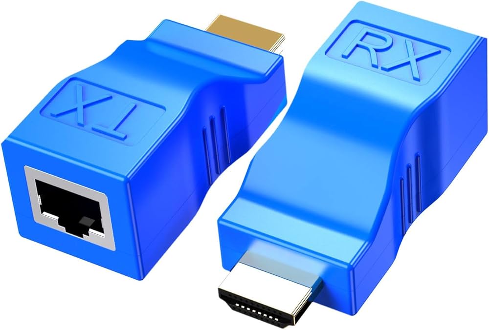 HD 4K HDMI Extender over CAT5e/CAT6 Cable (RJ45 Interface, Up to 30 MTR Transmission, Plug & Play)