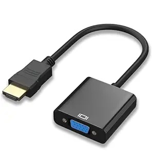 HDMI Male to VGA Female Video Converter Adapter Cable (1080P, Audio Support)