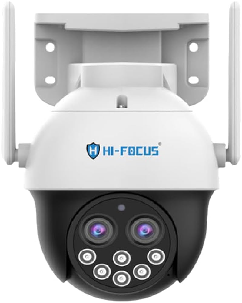 HI-FOCUS 4MP 4G PT Dual Lens CCTV Camera (10X Zoom, Color Night Vision, 4mm+12mm Lens) (HC-IPC-SDJ41N3-4G)