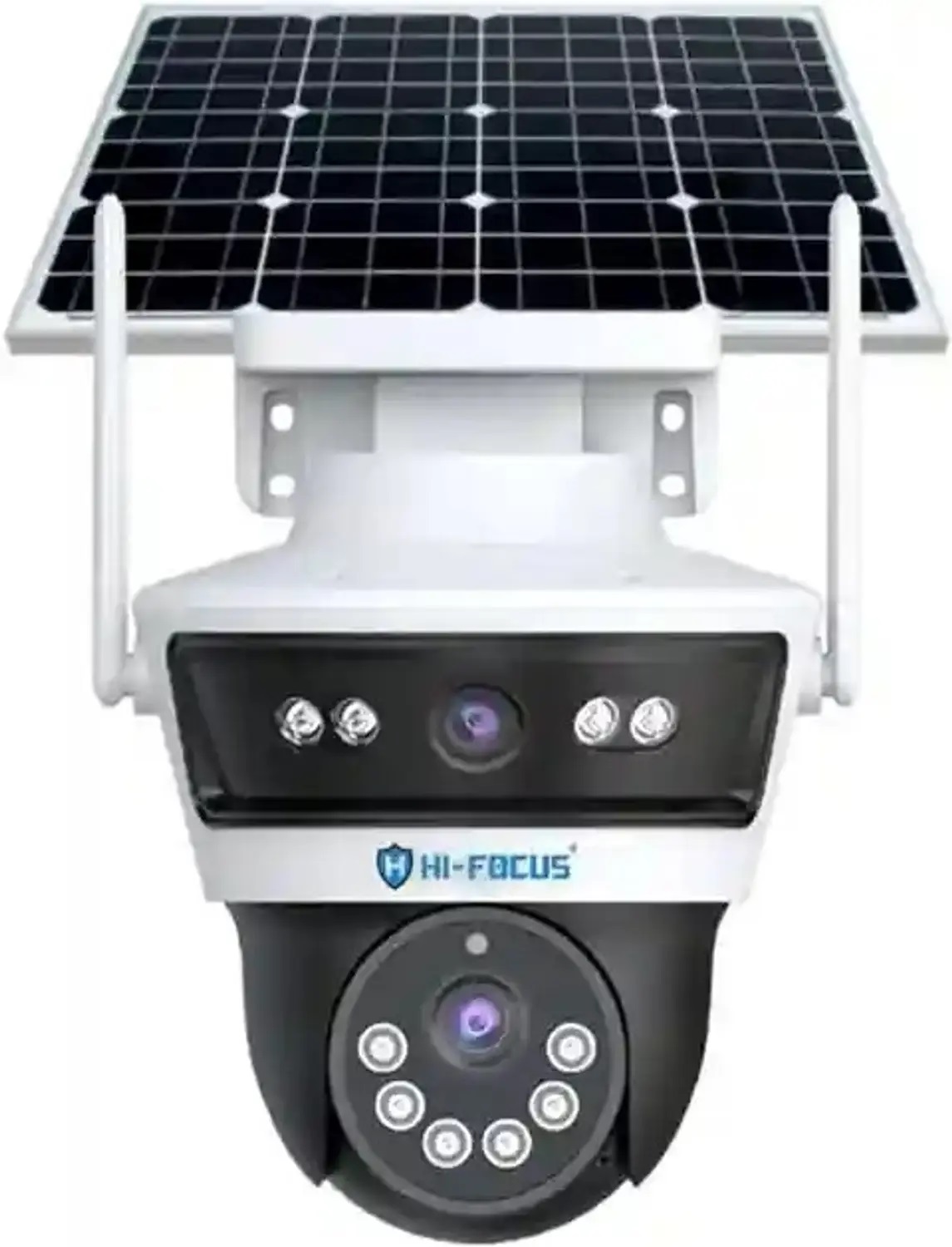 HI-FOCUS 6MP 4G Solar PT CCTV Camera (Dual 3MP Lens, 4mm+4mm, Color Night View) (HC-IPC-SDJ40N3-SLR4G)