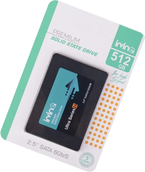 IRVINE 512GB 2.5 Inch SATA III Solid State Drive (SATA 6Gb/s) (Ultra Series 25)