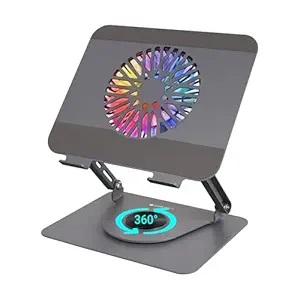 iVOOMi Windy 10-19 Inch Laptop Cooling Stand with RGB Fan & 360° Rotating Base (IV-32R)