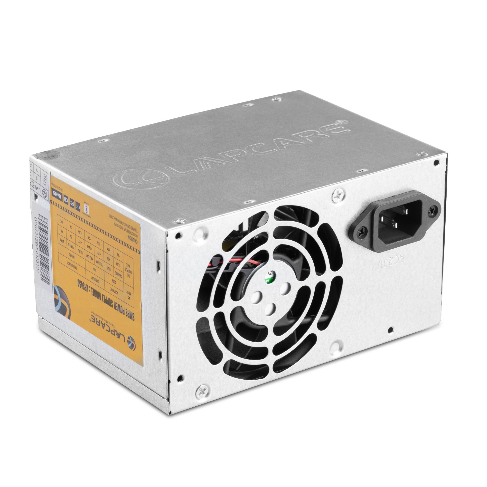 LAPCARE 450W Desktop SMPS Power Supply (ATX, 24-Pin, SATA Support)