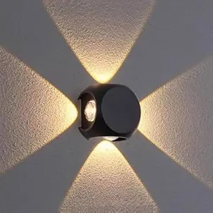 LED Outdoor Light 12W 4-Way Ball LED Light (High Grade Lens)
