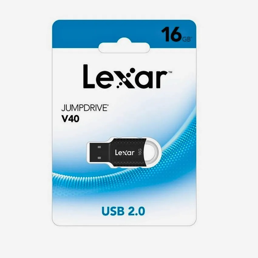 Lexar JumpDrive V40 16GB USB 2.0 Flash Drive (LJDV40-16GAB)