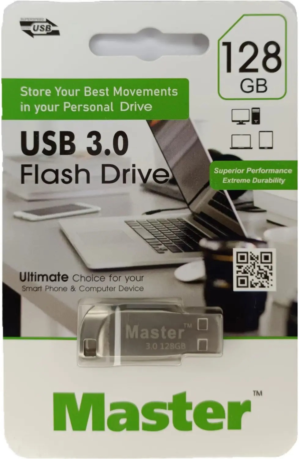 Master 128GB USB 3.2 Flash Drive (USB Type-A)