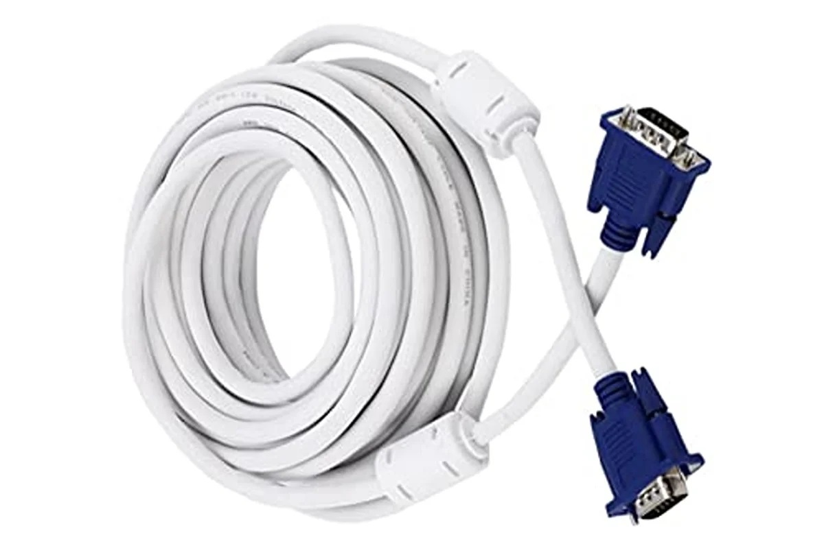 NP TECH 10 Meter VGA Monitor Cable (White)