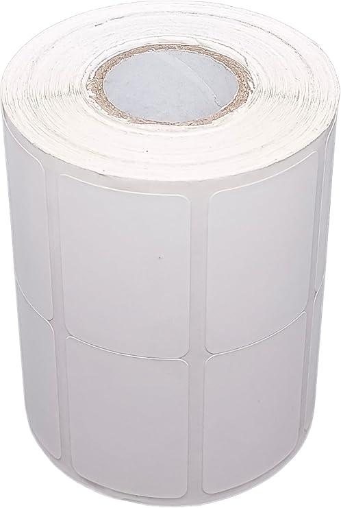 PLAIN CHROMO LAB 50x38mm Adhesive Barcode Labels Roll (3000 Labels, J150382CM)