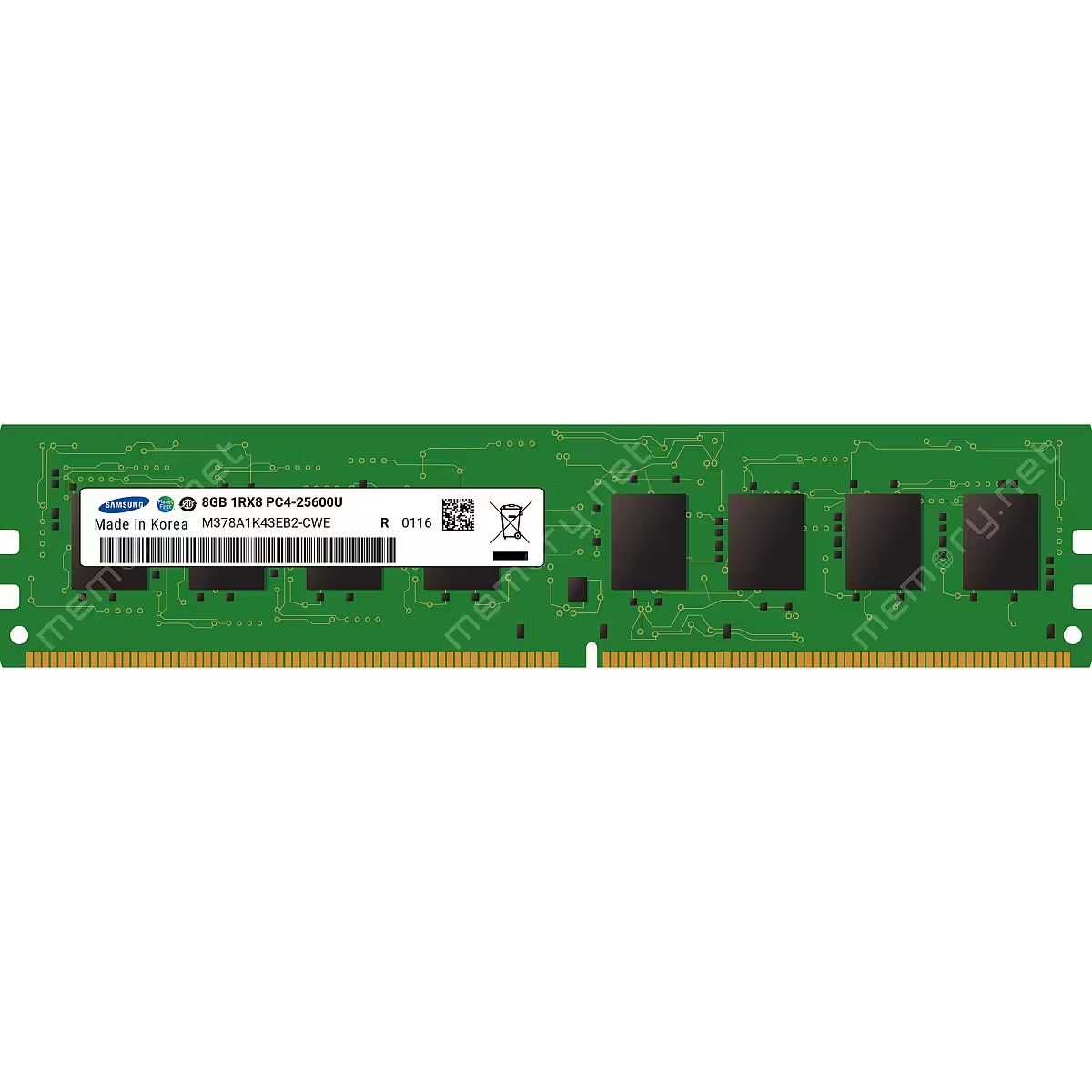 Samsung 8GB DDR4 3200MHz UDIMM Desktop RAM (PC4-25600, 1Rx8) (M371A1K43DB0-CTD)