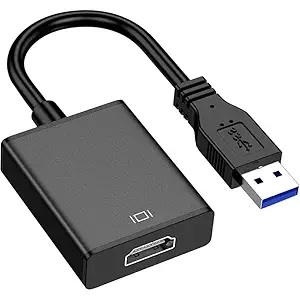 USB 3.0 to HDMI HD Video Adapter Converter (1080P Full HD, HDMI Output, 3.5mm Audio Output, USB Powered)