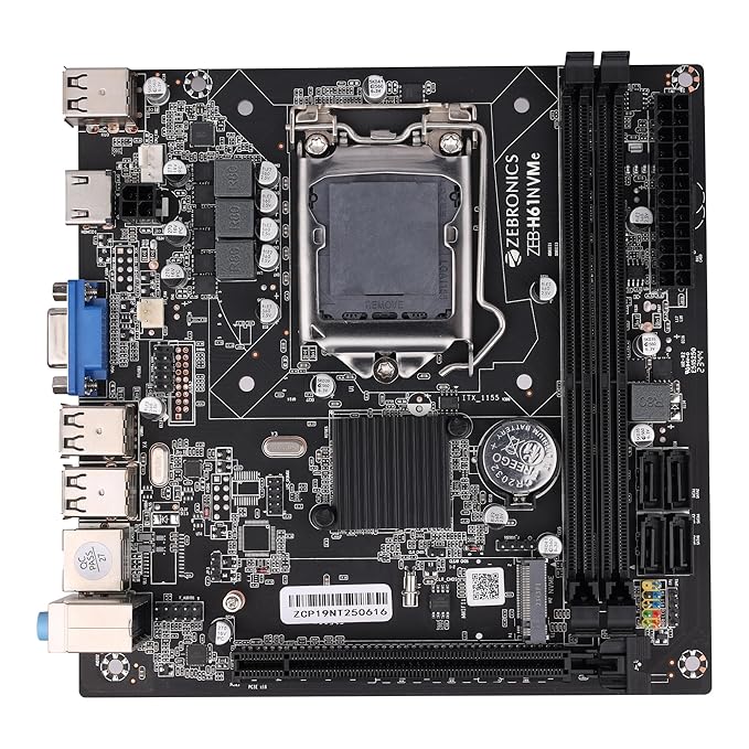 Zebronics H61S M2 LGA 1155 Motherboard M.2 NVMe/SATA (ZEB-H61S M2)