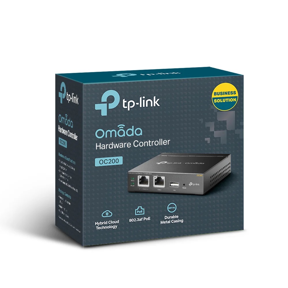 TP-Link Omada OC200 Hardware Controller (Centralized Cloud Management, SD Card Backup)