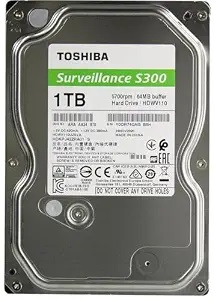 Toshiba S300 1TB Surveillance 3.5" Internal Hard Drive